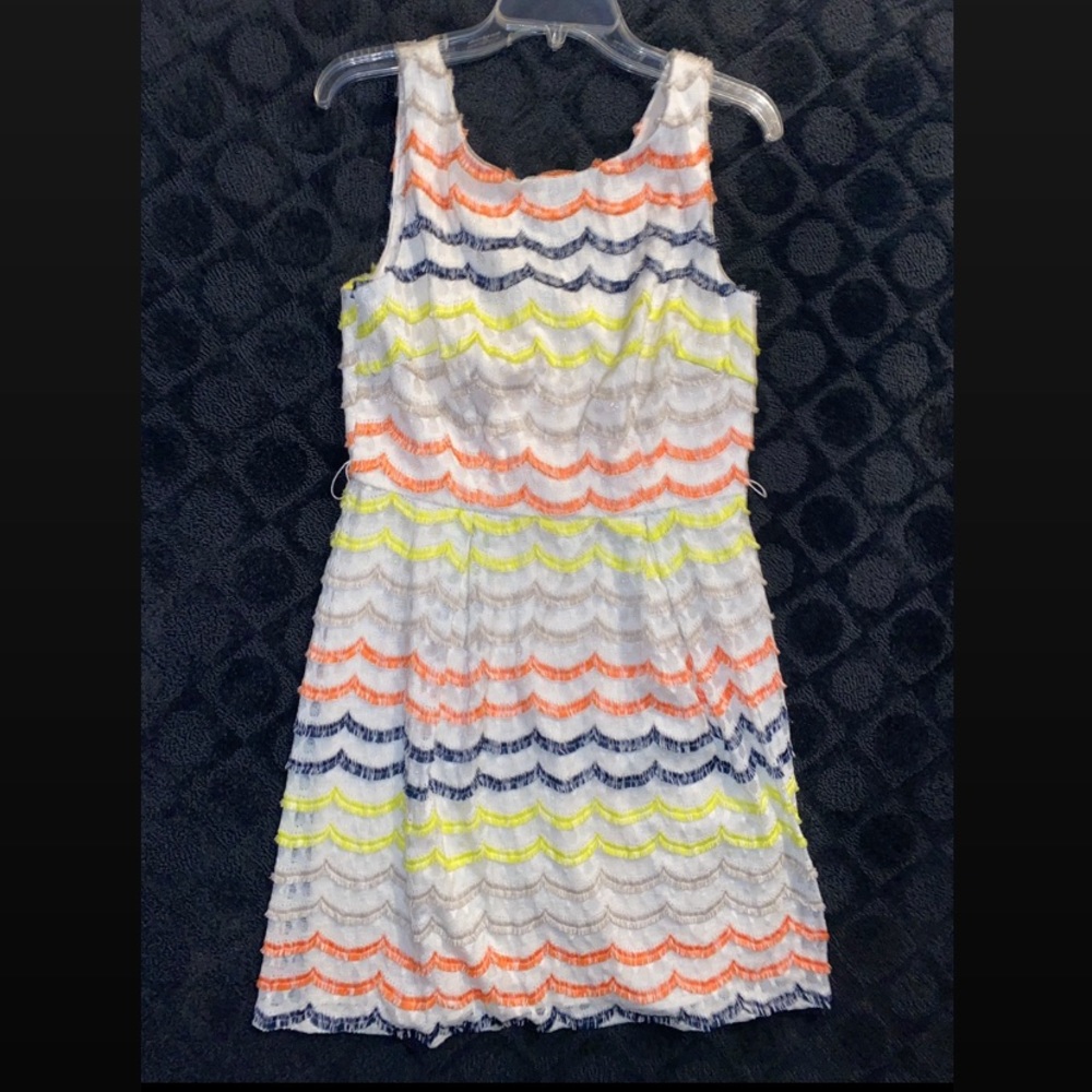 Trina Turk Scallop Fringe Dress